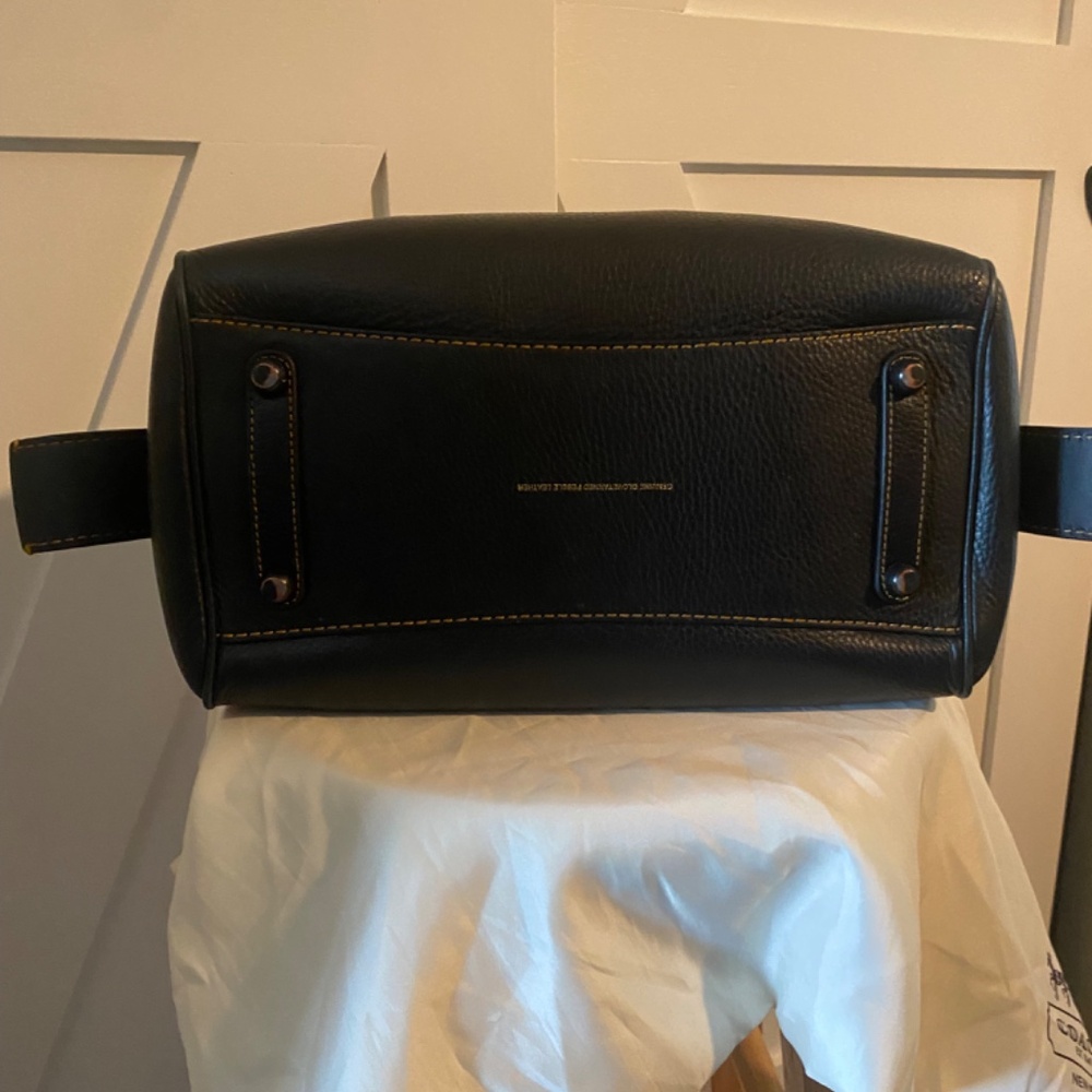 Coach Black Leather Rogue 1941 Satchel - Picture 5 of 16